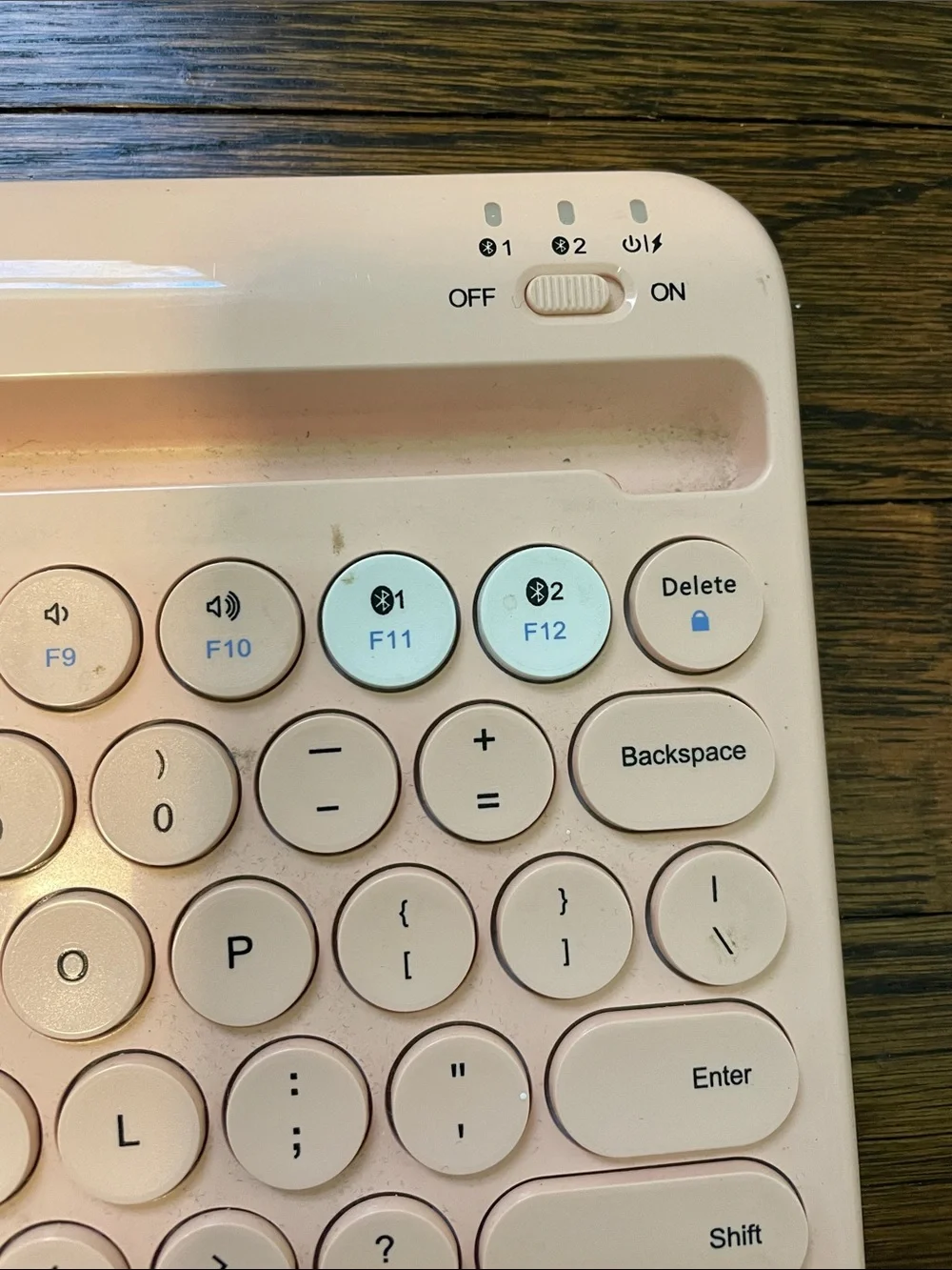 Jelly Comb Wireless Bluetooth Keyboard - Pale Pink